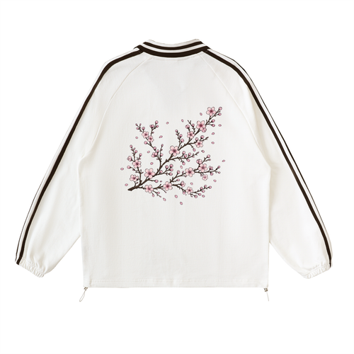 Cherry Blossom Collar Sweatshirt